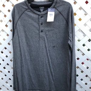 Men’s 3/4 Button Henley. 100% Cotton